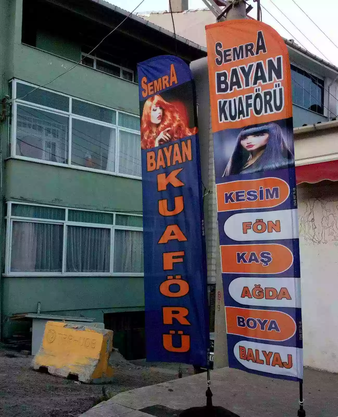 Bayan Kuaförü Olta Bayrak Örnekleri